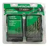 HITACHI 17pc BLACK AND GOLD DRILL BIT SET